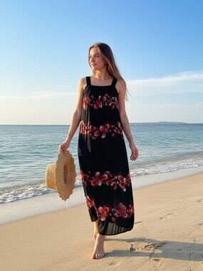 Banana Republic Long Floral Sundress Size 2 Petite